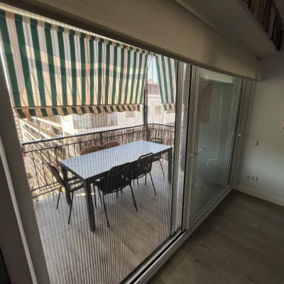 Mosquitera plisada para balcon