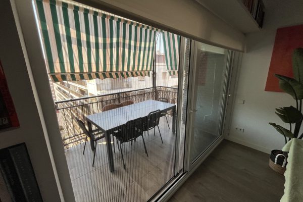 Mosquitera plisada para balcon