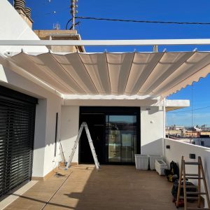 Toldo para pergola o palillero.