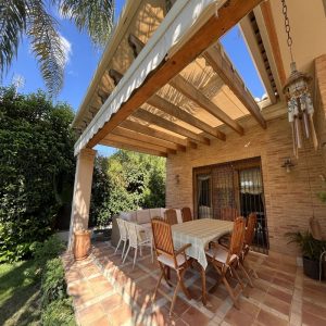 toldo veranda para jardin